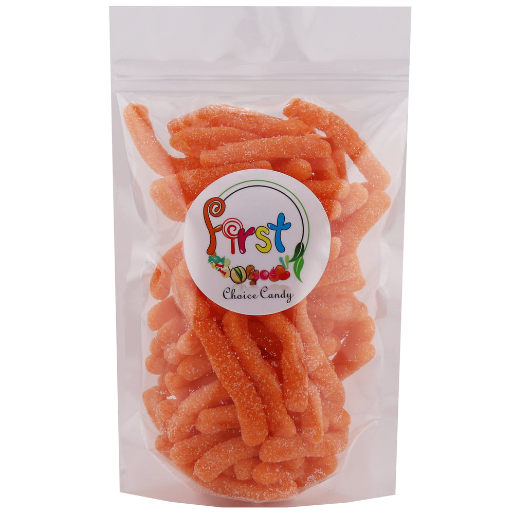 SOUR ORANGE GUMMY WORMS