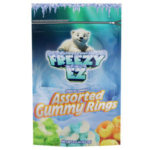 FREEZE DRIED ASSORTED GUMMY RINGS  2.2 OZ