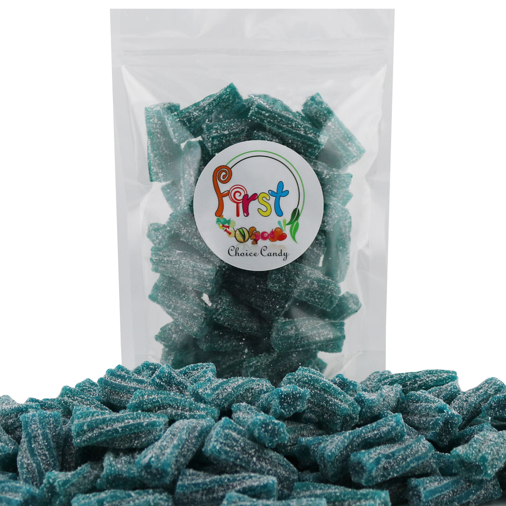 SOUR BLUE RASPBERRY TWISTEROOS LICORICE TWIST BITES