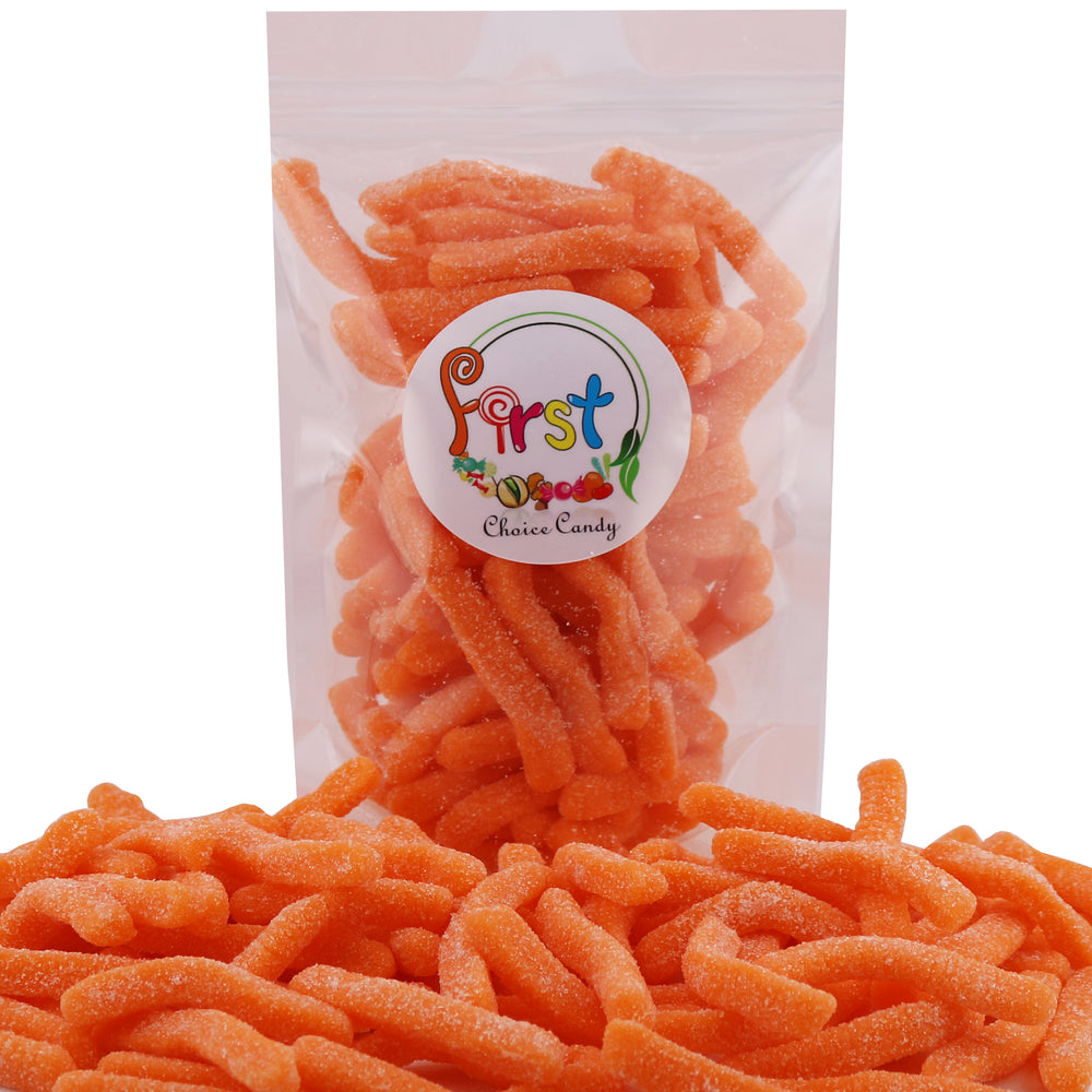 SOUR ORANGE GUMMY WORMS