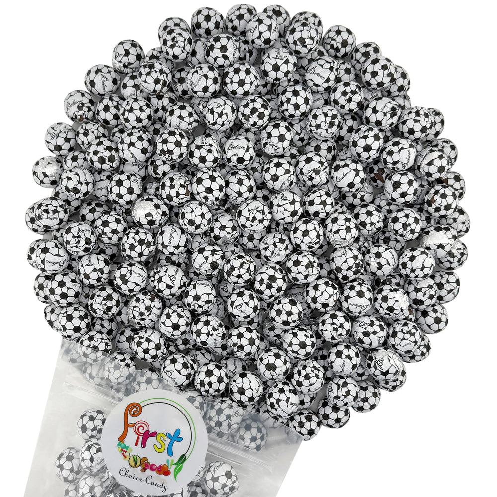 SOCCER MILK CHOCOLATE FOIL WRAPPED BALLS