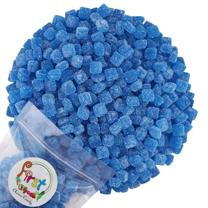 BLUE RASPBERRY SOUR CHEWY CUBES CANDY