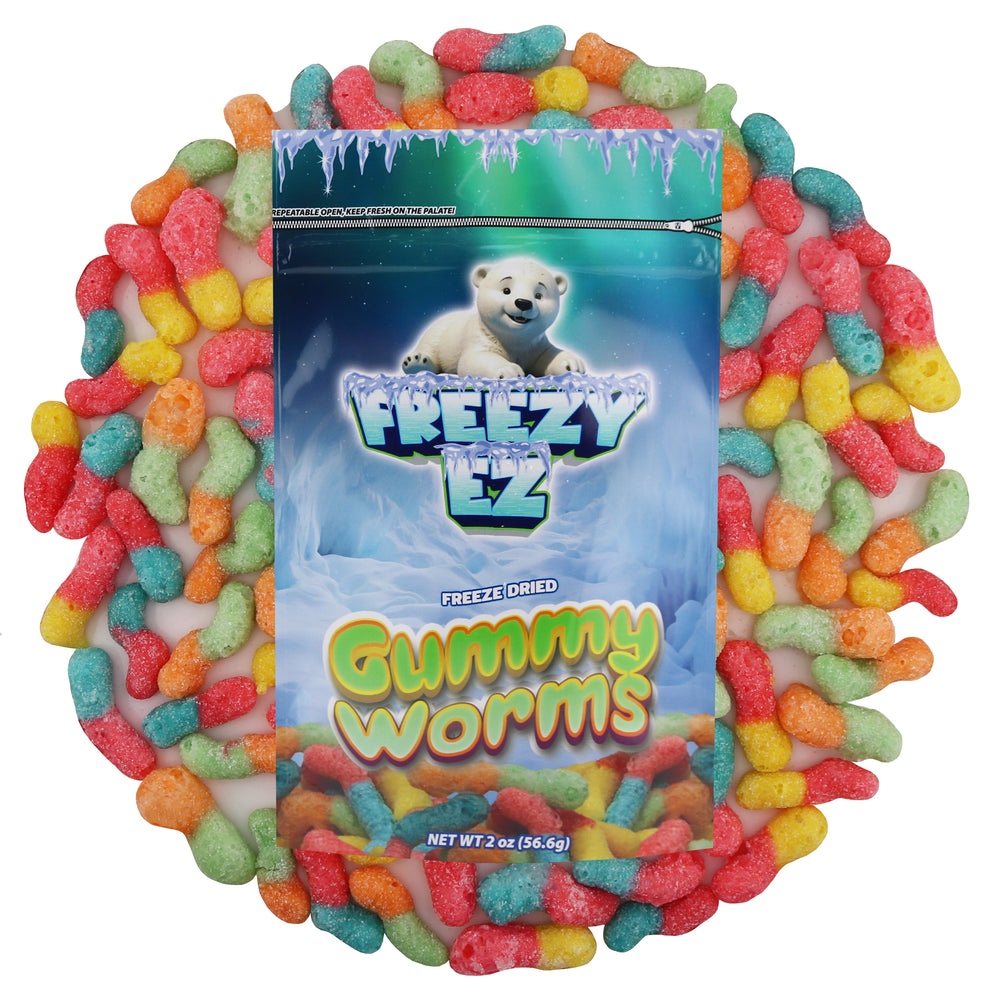 FREEZE DRIED GUMMY WORMS 2 OZ