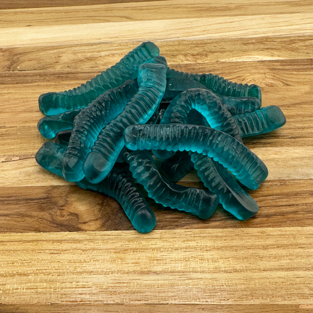 BLUE RASPBERRY GUMMY WORMS