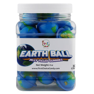 EARTH BALL JELLY FILLED GUMMIES 20 PIECES