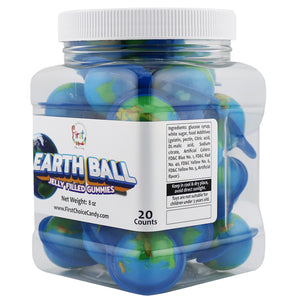 EARTH BALL JELLY FILLED GUMMIES 20 PIECES