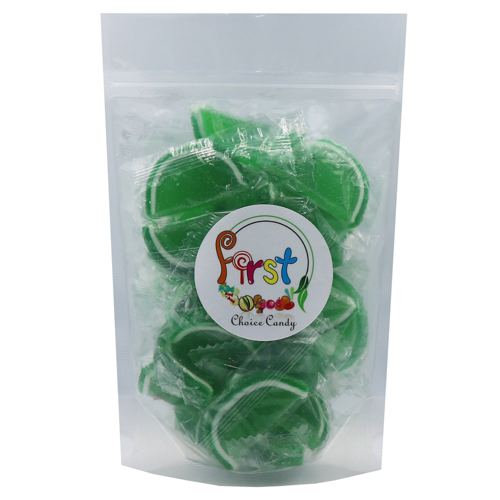 GREEN LIME JELLY FRUIT SLICE INDIVIDUALLY WRAPPED