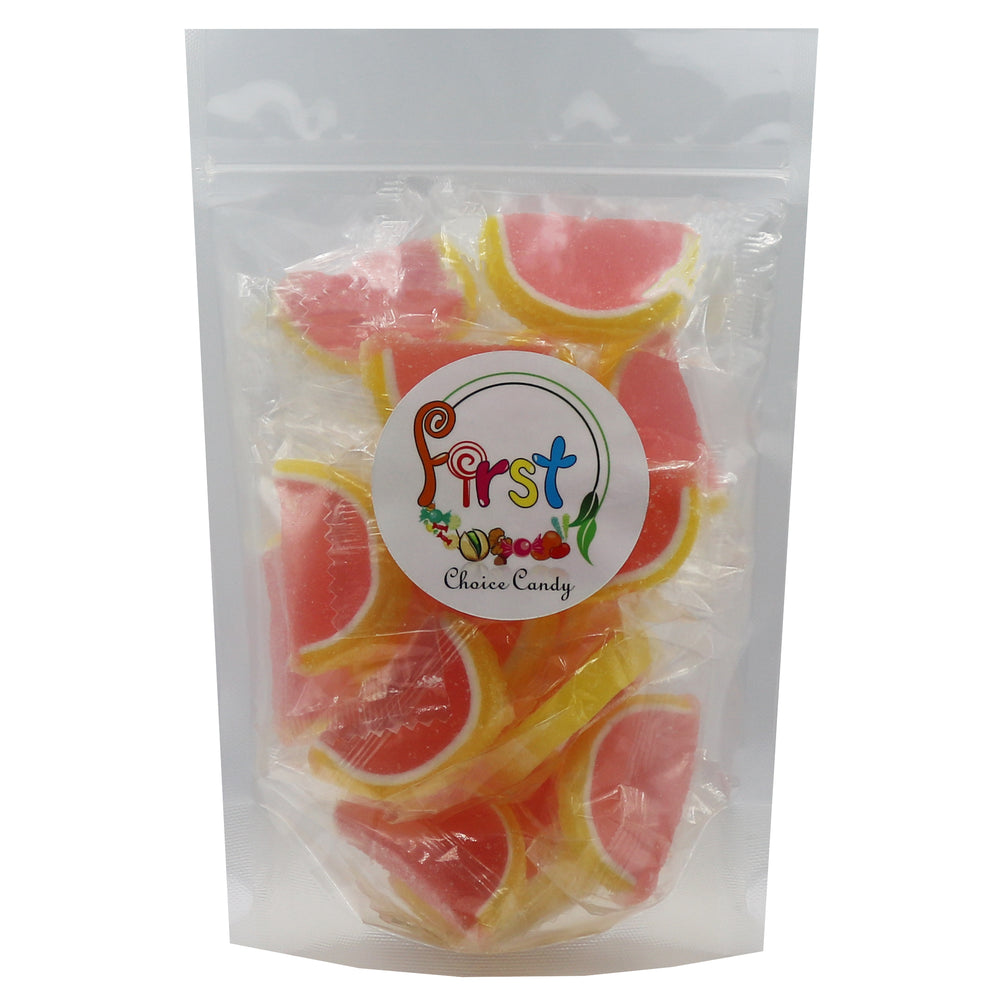 PINK GRAPEFRUIT JELLY FRUIT SLICE INDIVIDUALLY WRAPPED