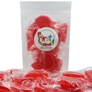 RED STRAWBERRY JELLY FRUIT SLICE INDIVIDUALLY WRAPPED