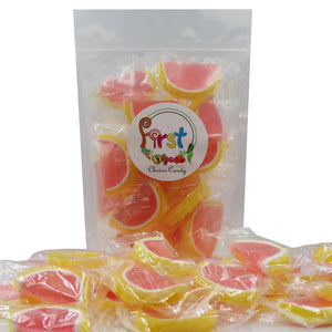 
            
                Load image into Gallery viewer, PINK GRAPEFRUIT JELLY FRUIT SLICE INDIVIDUALLY WRAPPED
            
        