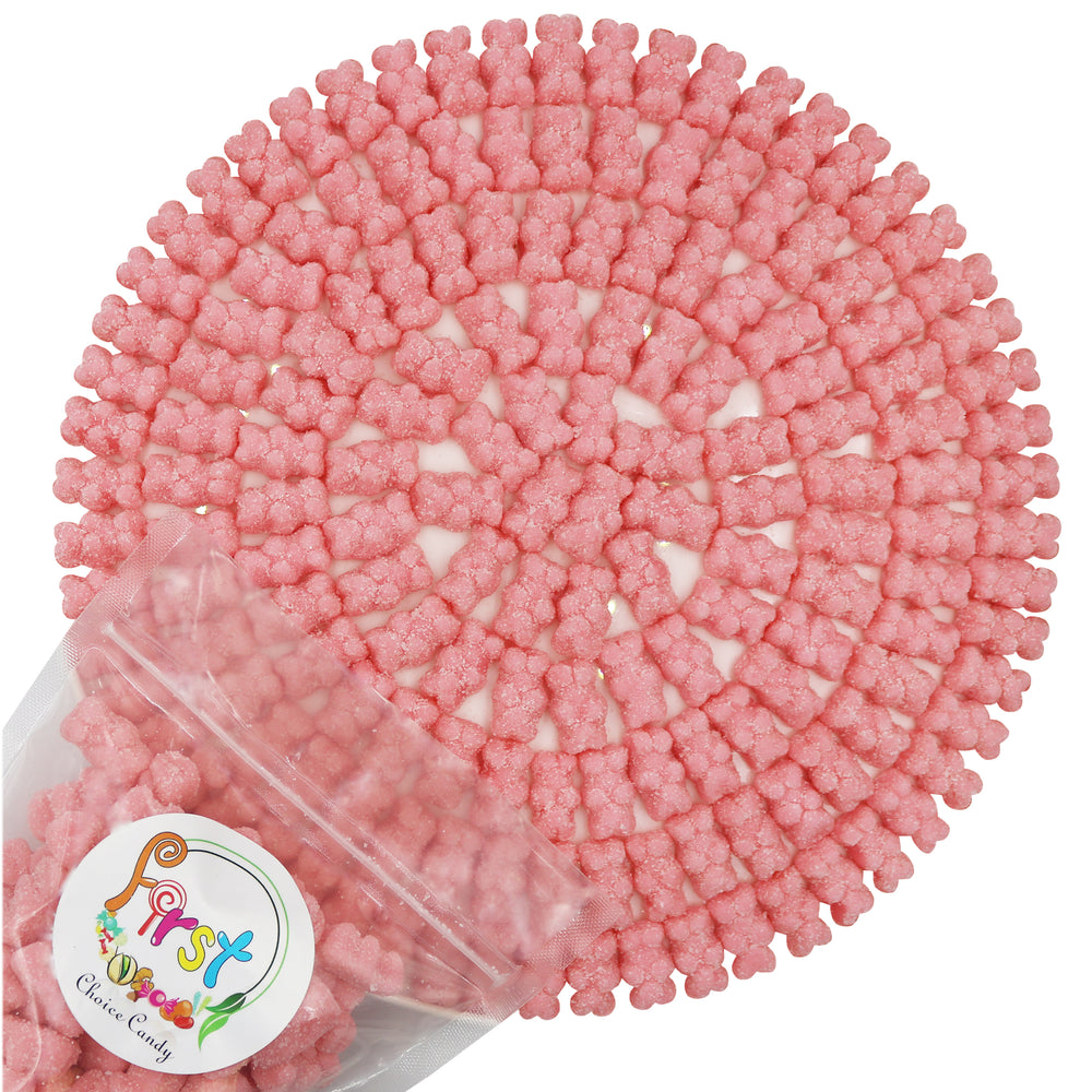 SOUR PINK WATERMELON WACKY GUMMY BEARS