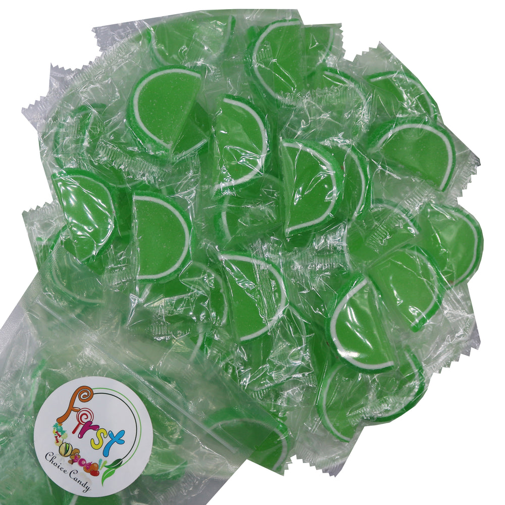 SOUR APPLE JELLY FRUIT SLICE INDIVIDUALLY WRAPPED