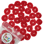 RED STRAWBERRY LICORICE WHEELS CANDY