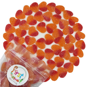 
            
                Load image into Gallery viewer, SOUR PEACHY VALENTINE HEARTS GUMMY
            
        