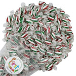 RED,WHITE,GREEN MINT TWIST HARD CANDY