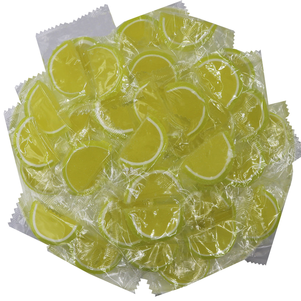 KEYLIME JELLY FRUIT SLICE  CANDY INDIVIDUALLY WRAPPED