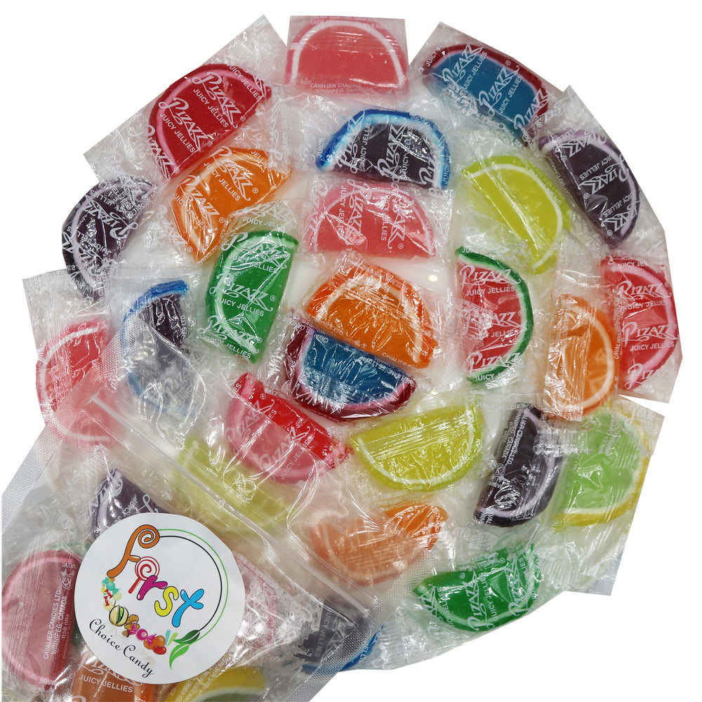 ASSORTED JELLY FRUIT SLICE CANDY INDIVIDUALLY WRAPPED