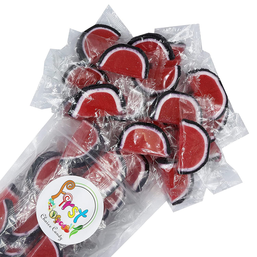 BLACK CHERRY JELLY FRUIT SLICE INDIVIDUALLY WRAPPED